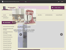 Tablet Screenshot of kitchenaidwebshop.hu